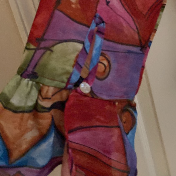 Guess, made in USA, Rapp around blouse, sz. Med, multi color, - Picture 6 of 11